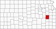 Coffey County Map Kansas Inset