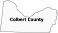 Colbert County Map Alabama