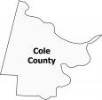 Cole County Map Missouri