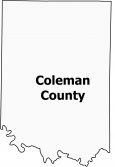 Coleman County Map Texas