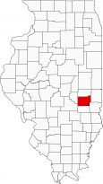 Coles County Map Illinois