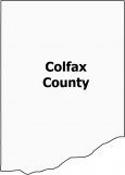Colfax County Map Nebraska