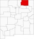 Colfax County Map New Mexico Locator