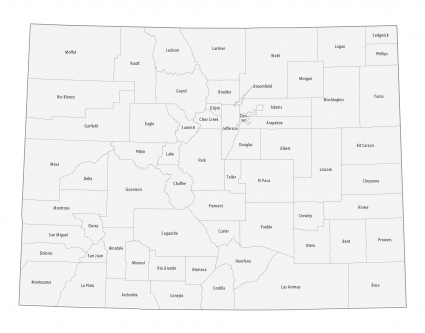 Map of Colorado - Cities and Roads - GIS Geography