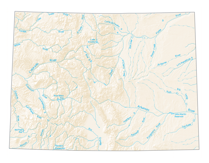 Colorado River Lakes Map