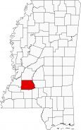 Copiah County Map Mississippi Locator