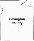 Covington County Map Alabama