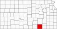Cowley County Map Kansas Inset