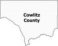 Cowlitz County Map Washington