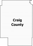 Craig County Map Oklahoma