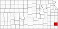 Crawford County Map Kansas Inset