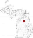 Crawford County Map Michigan Locator