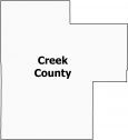 Creek County Map Oklahoma