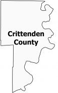 Crittenden County Map Arkansas