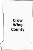 Crow Wing County Map Minnesota