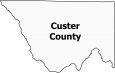 Custer County Map Colorado