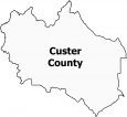 Custer County Map Idaho
