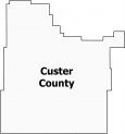 Custer County Map Montana