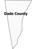 Dade County Map Georgia