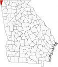 Dade County Map Georgia Locator