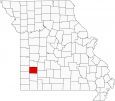 Dade County Map Missouri Locator