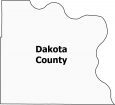 Dakota County Map Nebraska