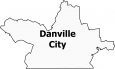 Danville City Map Virginia