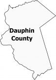 Dauphin County Map Pennsylvania