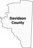 Davidson County Map North Carolina