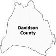 Davidson County Map Tennessee
