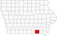 Davis County Map Iowa Locator