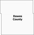 Dawes County Map Nebraska