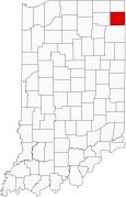 DeKalb County Map Indiana Locator