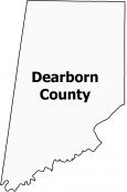 Dearborn County Map Indiana