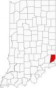 Dearborn County Map Indiana Locator
