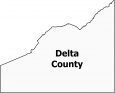 Delta County Map Colorado