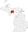 Delta County Map Michigan Locator