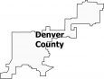 Denver County Map Colorado