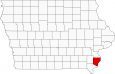 Des Moines County Map Iowa Locator