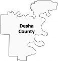 Desha County Map Arkansas