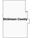 Dickinson County Map Kansas