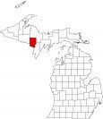 Dickinson County Map Michigan Locator