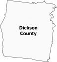 Dickson County Map Tennessee