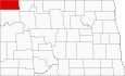 Divide County Map North Dakota Locator