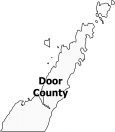 Door County Map Wisconsin