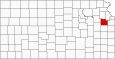 Douglas County Map Kansas Inset