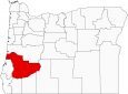 Douglas County Map Oregon Locator
