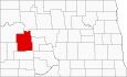 Dunn County Map North Dakota Locator
