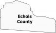 Echols County Map Georgia