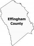 Effingham County Map Georgia